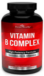 Divine Bounty Super B Complex Vitamins - All B Vitamins Including B12, B1, B2, B3, B5, B6, B7, B9, Folic Acid - Vitamin B Supplement - Support Healthy Energy Metabolism - 90 Vegetarian Capsules