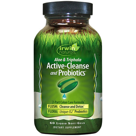 Irwin Naturals Active Cleanse & Probiotics Softgels, 60 Ct