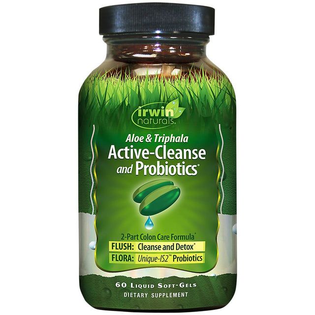 Irwin Naturals Active Cleanse & Probiotics Softgels, 60 Ct