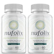 (2 Pack) Nufolix - Dietary Supplement for Hair Support - Revive and Nourish Hair Growth Advanced Formula - Boost Shine & Thickness - 120 Capsules