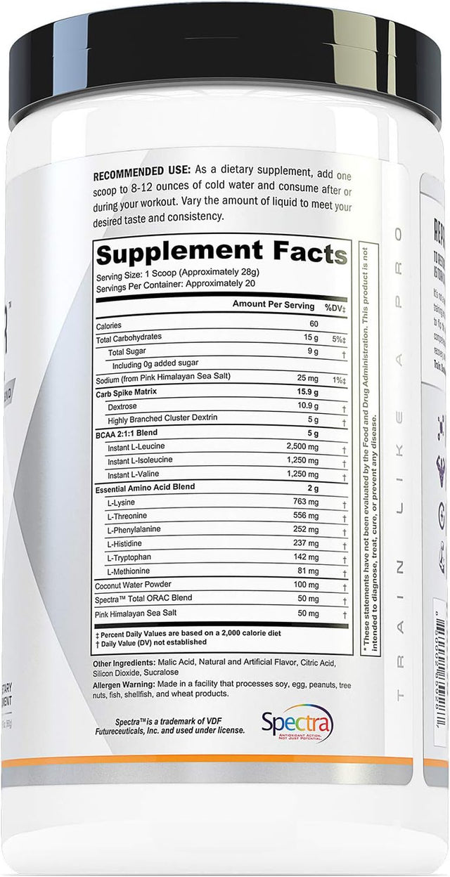 Repair Post Workout Recovery Drink: Fast Absorbing Carbohydrates (Waxy Maize + Cluster Dextrin) and BCAA/EAA for Advanced Muscle Recovery, Peach Mango, 20 Servings