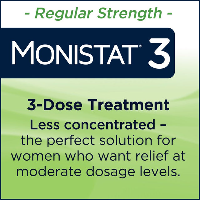 Monistat 3 Day Yeast Infection Treatment for Women, 3 Miconazole Pre-Filled Cream Applicators, 2 Pack