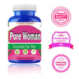 Pure Women Women’S Probiotic, 50 Billion CFU 16 Strains with Organic Prebiotics, Digestive Health Vaginal & Urinary Health Support, Shelf Stable 60 Capsules