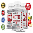 (3 Pack) Mach 5 Keto ACV MAX Pills 1675Mg Dietary Supplement 180 Capsules