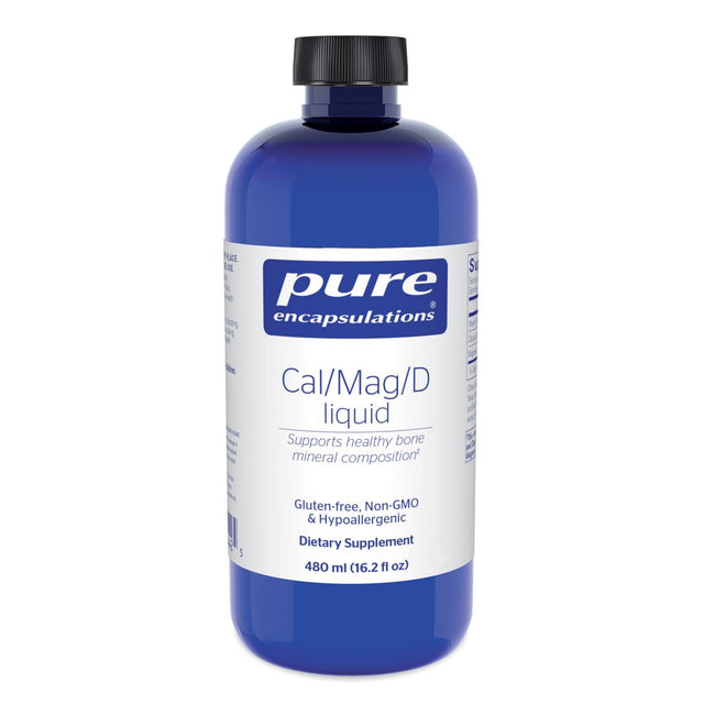 Pure Encapsulations Cal/Mag/D Liquid | Calcium, Magnesium and Vitamin D in a Convenient Liquid Form | 16.2 Fl. Oz.