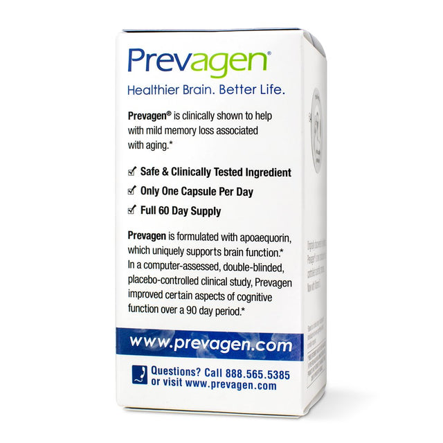 Prevagen Regular Strength Capsules Improves Memory 60 Ea