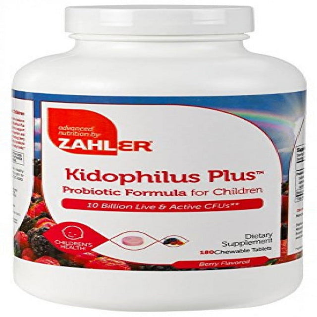 Zahler - Kidophilus plus - 180 Chewable Tablets