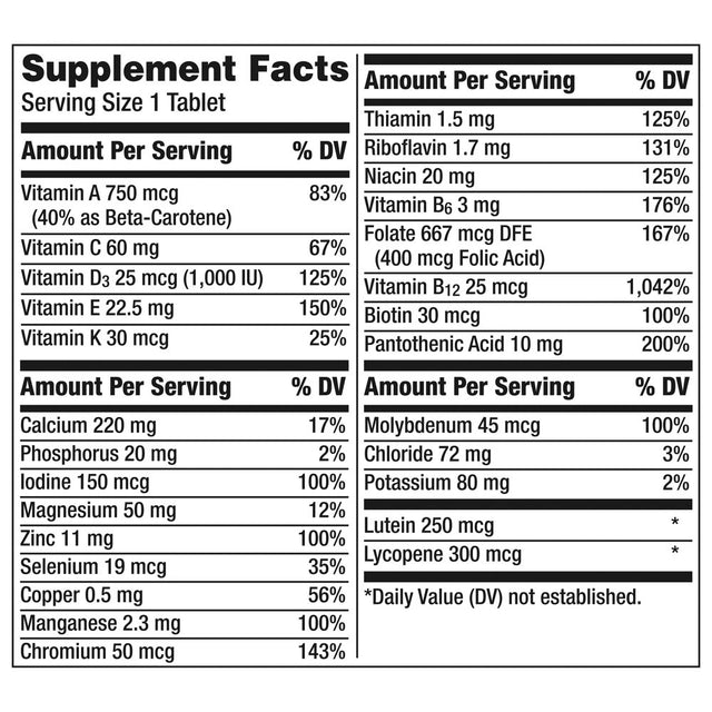 3 Packs Centrum Silver Adults 50+ Multivitamin, 325 Tablets Each | Offer Togo