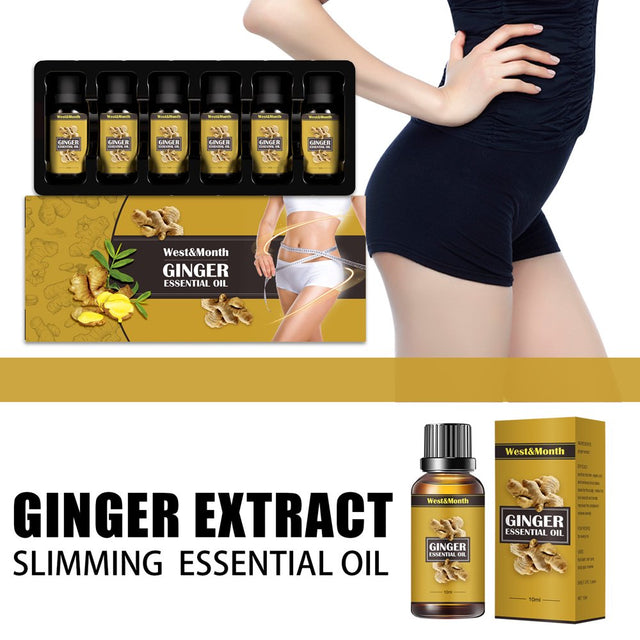 Ginger Body Shaping Essential Oil Massage Firming Belly Thigh Muscles Moisturizing Skin Body Beauty Essential Oil