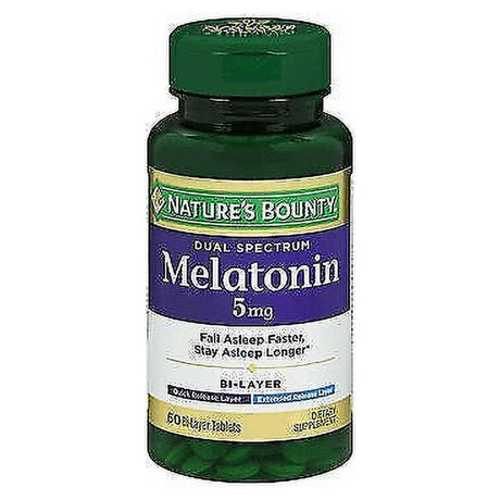 Nature'S Bounty Dual Spectrum Melatonin Sleep Faster & Longer 60 Ct, 2-Pack