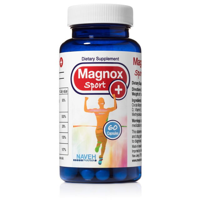 Magnox Sport High Absorption Magnesium Zinc and Vitamins Preventing Fatigue Muscle Cramps 60 Caplets