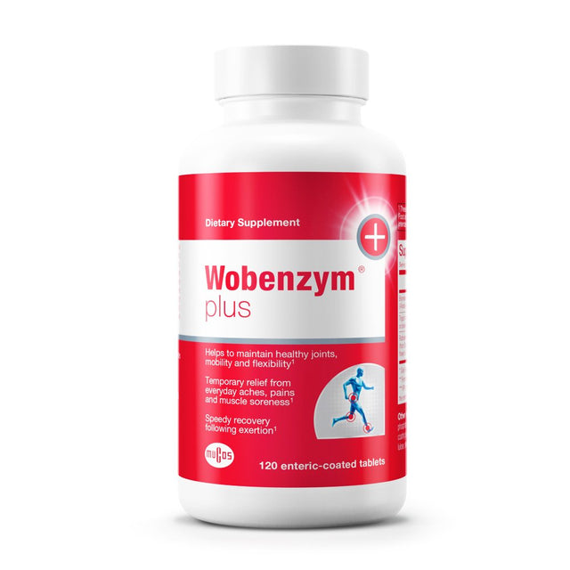 Wobenzym - Wobenzym plus - Supports Joint Function, Muscles and Recovery after Exertion - 120 Tablets