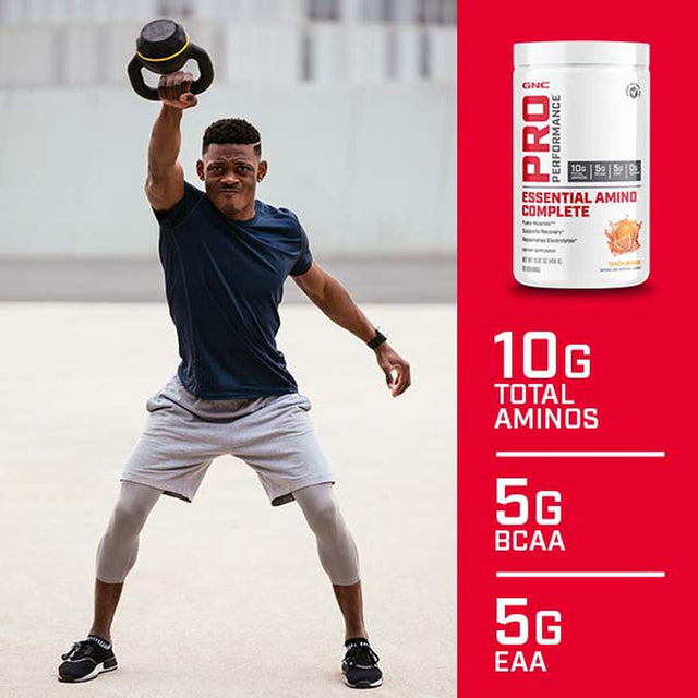 GNC Pro Performance Essential Amino Complete, Strawberry Banana, 15.87 Oz., Supports Muscle Recovery