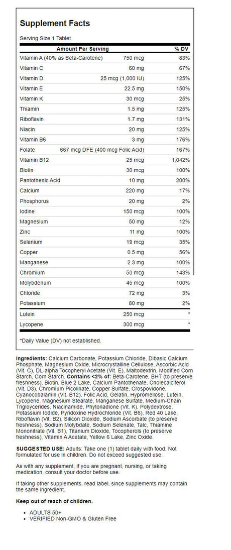 Centrum Silver Adults 50 plus Vitamins, Multivitaminsupplement, 125 Count