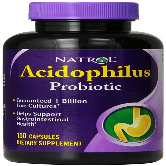 Natrol Acidophilus Probiotic Capsules 150 Ea (Pack of 3)