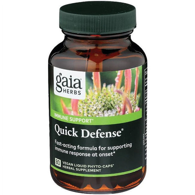 Gaia Herbs Quick Defense 80 Vegan Caps