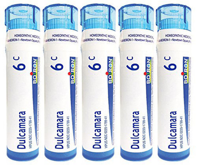 Boiron Dulcamara 6C, Homeopathic Medicine for Joint Pain (Pack of 5)