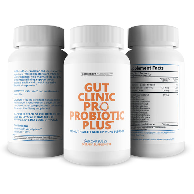 Gut Clinic Pro Probiotic plus - Our Best Probiotics for Gut Health - Leaky Gut Probiotics - 11 Strain Premium Probiotic Gut Health Probiotics - Support Overall Health with Gut Bacteria Probiotics