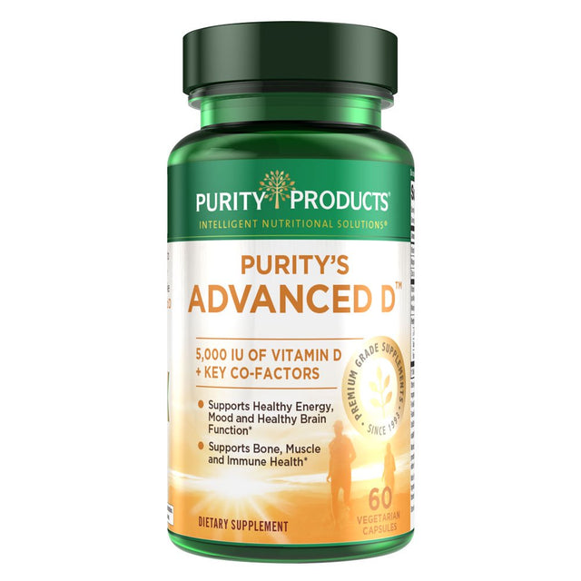 Purity Products Dr. Cannell'S Advanced Vitamin D Veggie Caps, 5,000 IU, 60 Ct