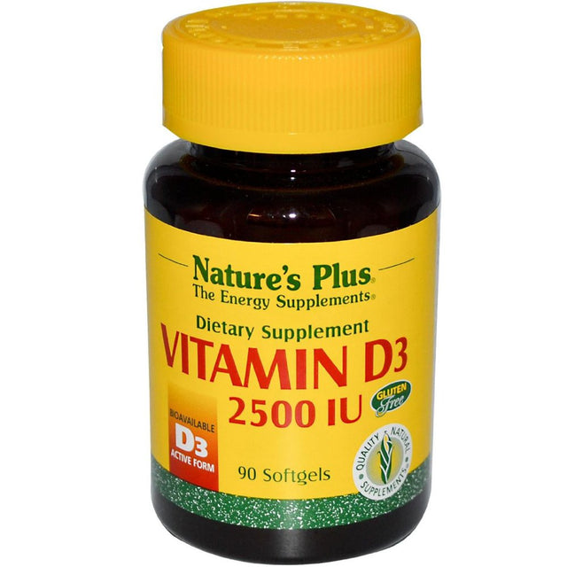 Nature'S plus Vitamin D 2500 IU 90 Softgel