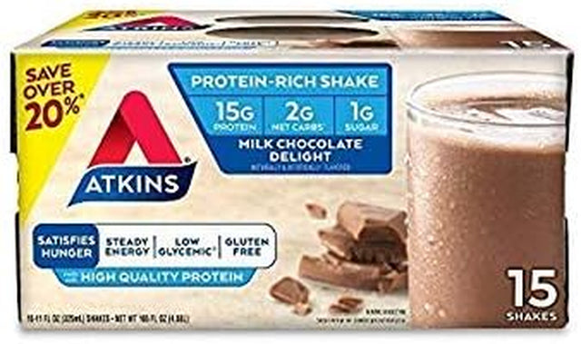 Gluten Free Protein-Rich Shake, Milk Chocolate Delight, 30 Count