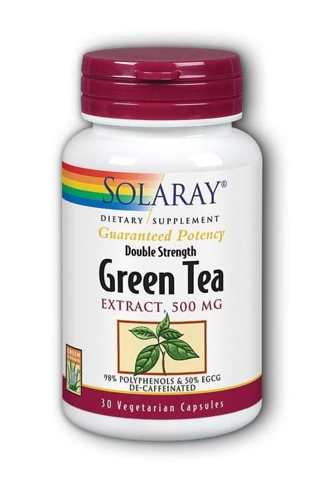 Solaray Green Tea Extract 500 Mg - 30 Vegetarian Capsules