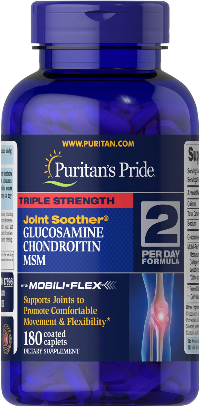 Puritan'S Pride Triple Glucosamine/Chondroitin/Msm, 180 Count