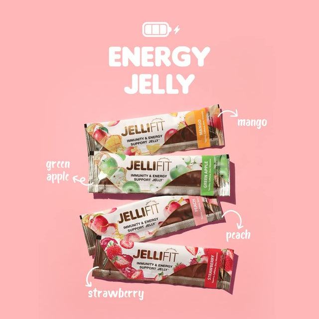 Pack of 8 Energy Gel - Pre Workout Energy Gels for Running - Gelatin and Gluten Free Energy Supplements - Sports Nutrition with 30Mg Caffeine for High Performance