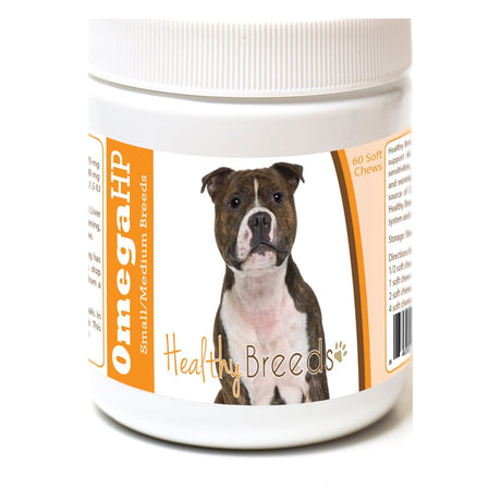 Healthy Breeds Staffordshire Bull Terrier Omega HP Fatty Acid Skin and Coat Support Soft Chews