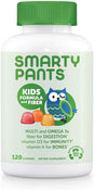 Smartypants Kids Formula & Fiber Daily Gummy Multivitamin: Fiber for Digestive Health, Vitamin C, D3, & Zinc for Immunity, Omega 3 Fish Oil (EPA & DHA), B6, Methyl B12, 120 Count (30 Day Supply)