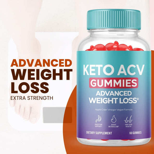 (2 Pack) Keto ACV Gummies - Energy & Focus Boosting Dietary Supplements for Weight Management & Metabolism - Fat Burn - 120 Gummies