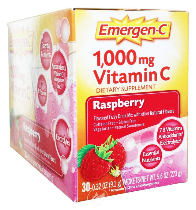 (2 Pack) Alacer Emrgn-C Raspberry 30Ct