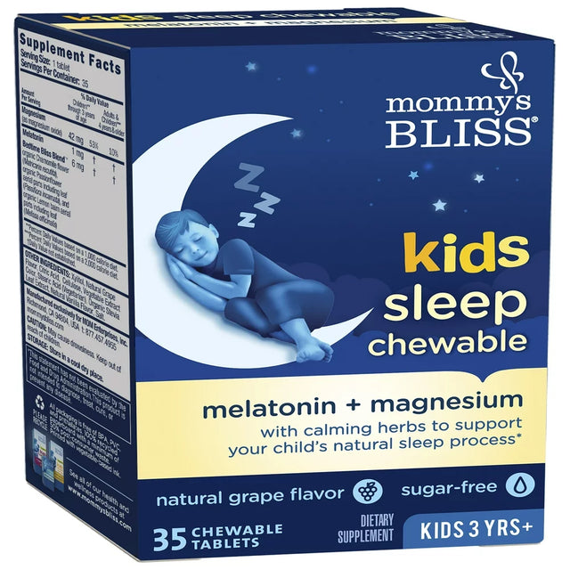 Mommy'S Bliss Kids Sleep Chewable, Grape, Dietary Supplement, 35 Count