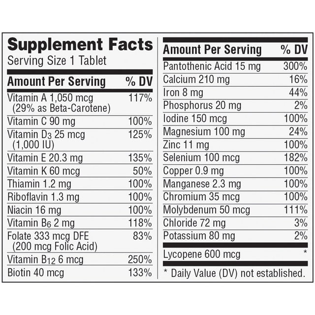 Centrum Multivitamins for Men, Multivitamin/Multimineral Supplement - 120 Count