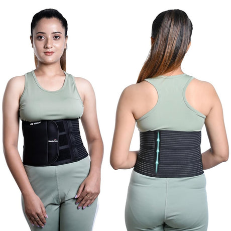 Wonder Care-Abdominal Binder Lower Waist Support Belt after C-Section Delivery for Women Slim Support Elastic Maternity Tummy Waist Belly Trimmer Fat Burner Post-Natal Operative Belt-L