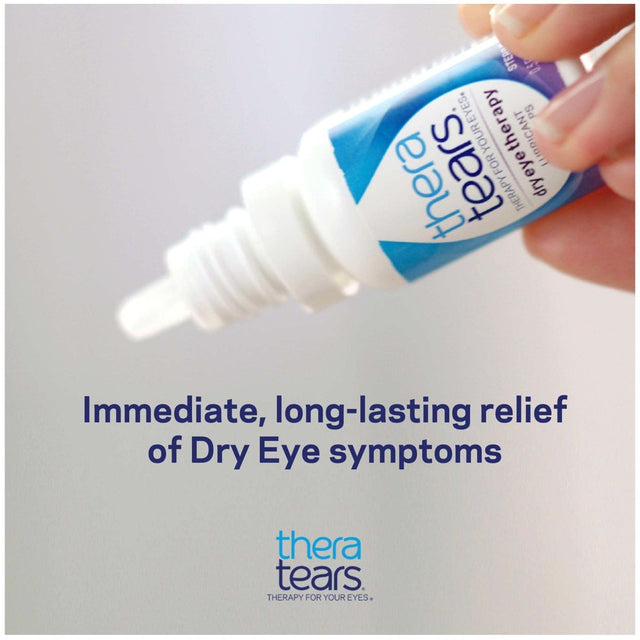 Theratears Dry Eye Therapy Lubricating Eye Drops for Dry Eyes, 0.5 Fl Oz Bottle