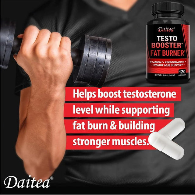 Daitea Testosterone Booster, Natural Stamina Endurance & Strength Enhancer