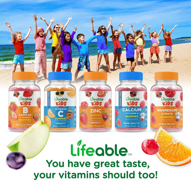 Lifeable Vitamin D for Kids - 1000 IU – 90 Gummies