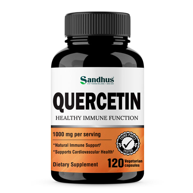 Sandhu'S Quercetin, Dietary Supplement for Respiratory Health, 1000Mg per Serving, 120 Veg Capsules