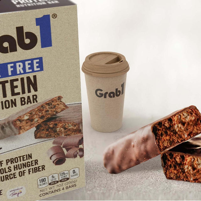 Grab1 Sugar Free Protein Bars, Dairy Free Dark Chocolate (3 Pack = 12 Bars) | 12Gr Protein + 4Gr Fiber | Low Calorie | Zero Sugar