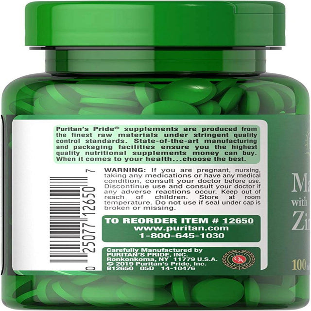 Puritan'S Pride Magnesium with Zinc