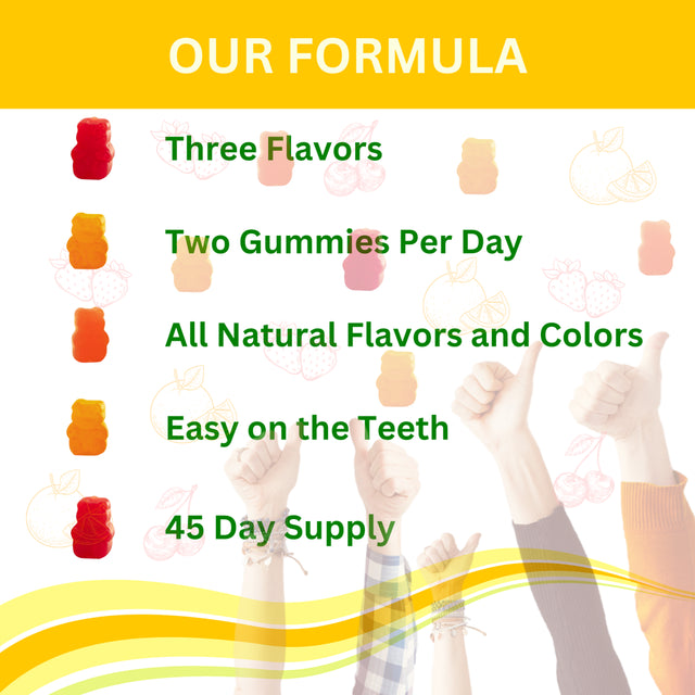 Greenfield Nutritions - Halal Kids Gummy Multivitamin, Vitamin C, D3, and Zinc for Immunity, B6 & Methyl B12 for Energy - Gelatin Free and Gluten Free-90 Gummies