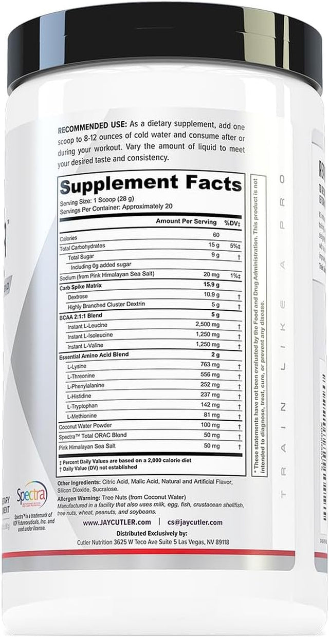 Repair Post Workout Recovery Drink: Fast Absorbing Carbohydrates (Waxy Maize + Cluster Dextrin) and BCAA/EAA for Advanced Muscle Recovery, Sour Rainbow Candy, 20 Servings