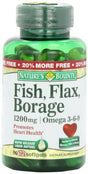 Nature'S Bounty Fish Flax Borage Omega 3-6-9 Heart Health 1200 Mg, 5-Pack