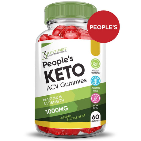 (3 Pack) Peoples Keto ACV Gummies 1000MG Dietary Supplement 180 Gummys