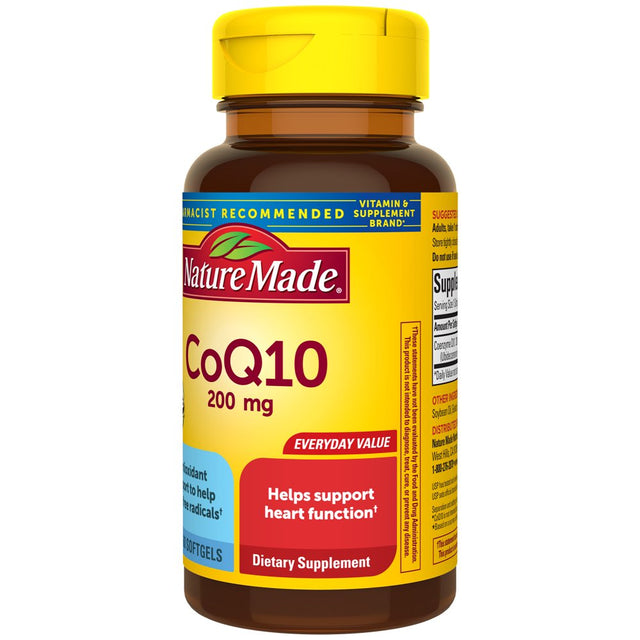 Nature Made Coq10 200Mg Softgels, Dietary Supplement for Heart Health Support, 60 Count