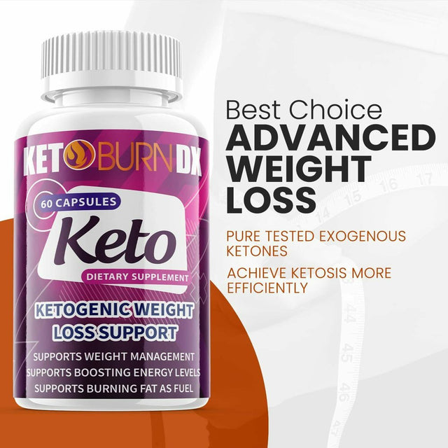 (5 Pack) Keto Burn DX - Supplement for Weight Loss - Energy & Focus Boosting Dietary Supplements for Weight Management & Metabolism - Advanced Fat Burn Raspberry Ketones Pills - 300 Capsules