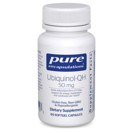 Pure Encapsulations Ubiquinol-Qh 50 Mg | Active Form of Coq10 to Support Immune Health, Cellular Energy, and Cardiovascular Health* | 60 Softgel Capsules