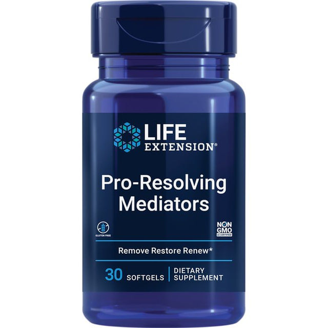 Life Extension Pro-Resolving Mediators - Helps Maintain a Healthy Post-Inflammatory Response for Whole-Body Health - Gluten-Free, Non-Gmo - 30 Softgels