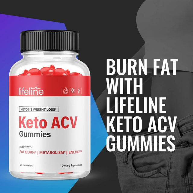 (1 Pack) Lifeline Keto ACV Gummies - Supplement for Weight Loss - Energy & Focus Boosting Dietary Supplements for Weight Management & Metabolism - Fat Burn - 60 Gummies